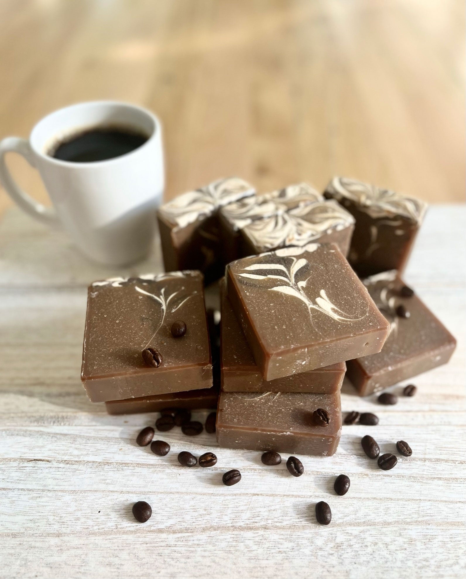 coffee cake and spice soap